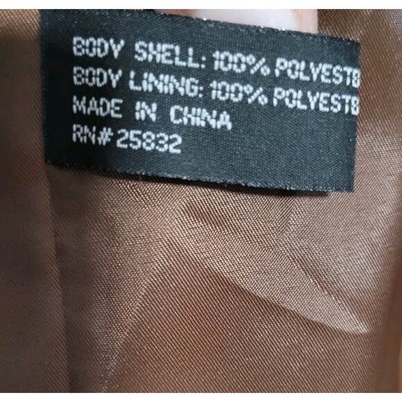 Circle S Mens Faux Suede Blazer Sz 46R 2 Button Blazer Sport Coat Jacket Brown - Picture 5 of 9